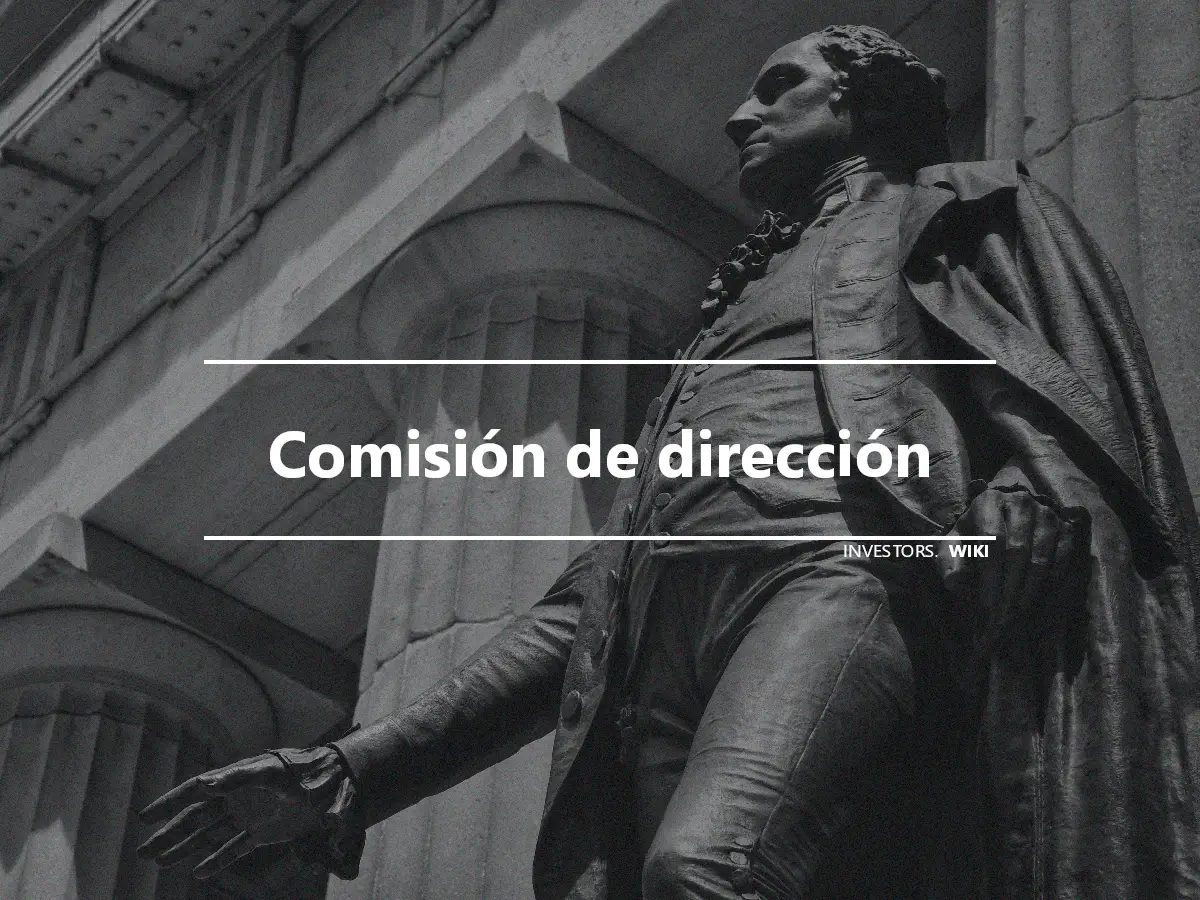 Comisión de dirección