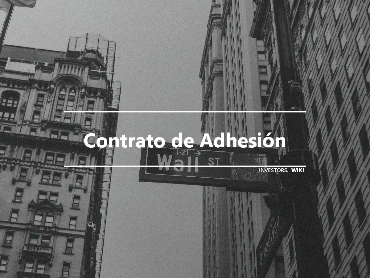 Contrato de Adhesión