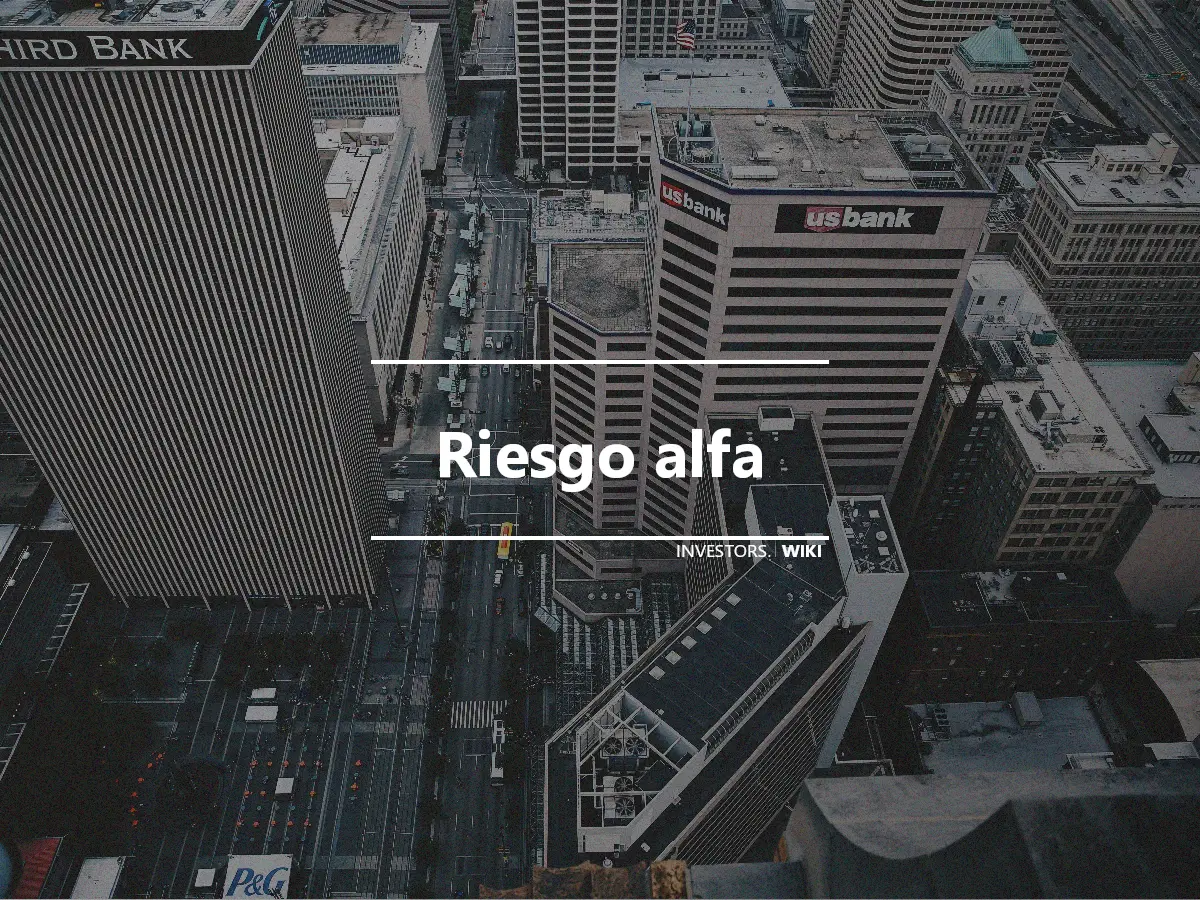 Riesgo alfa