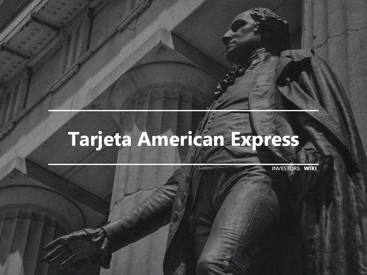 Tarjeta American Express