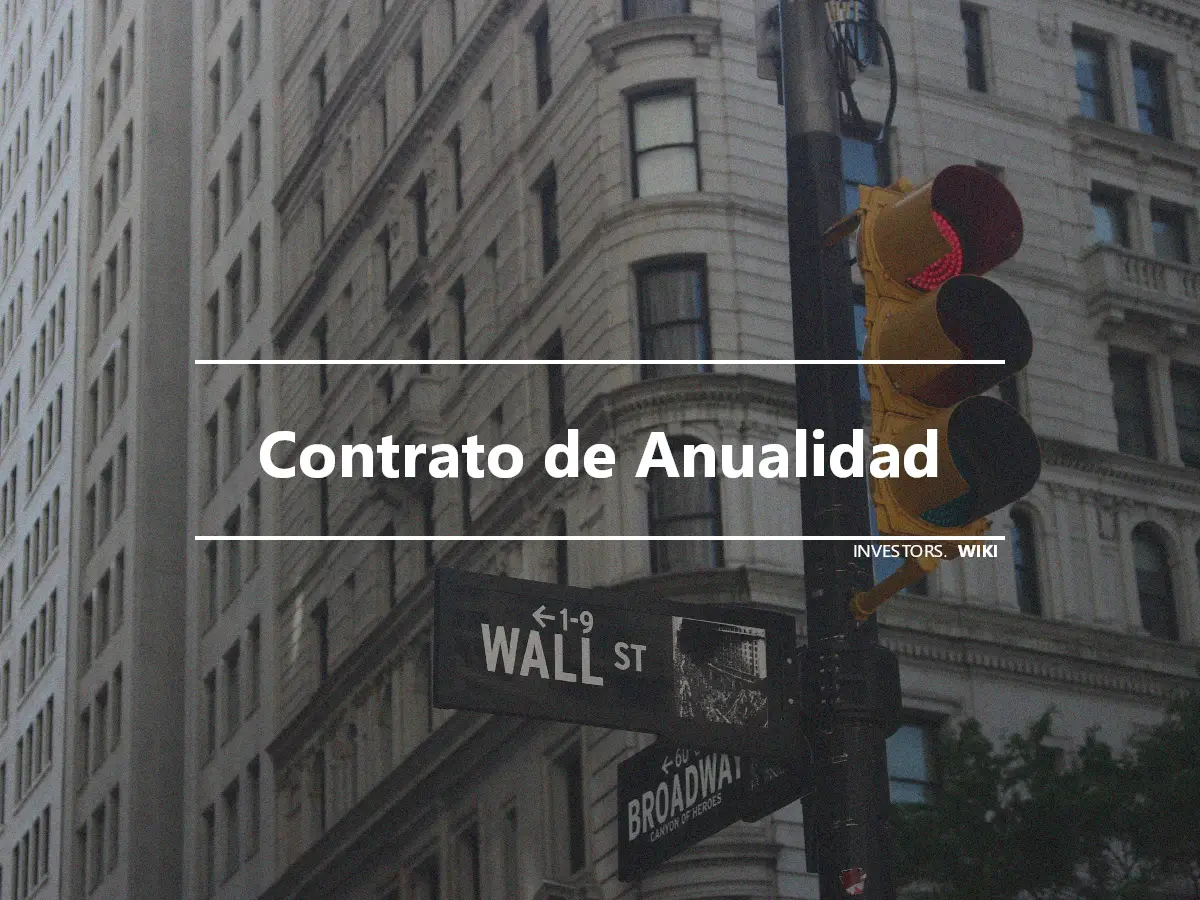 Contrato de Anualidad