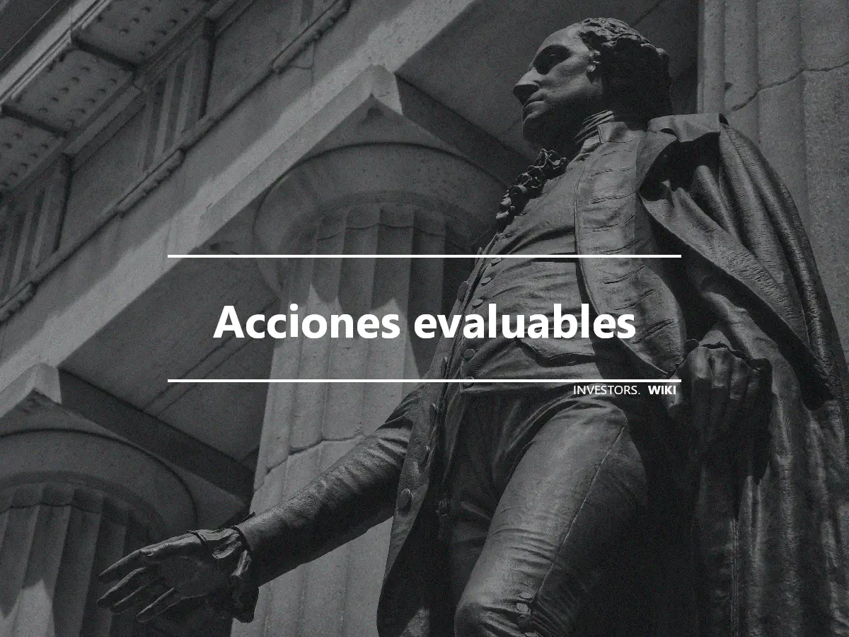 Acciones evaluables