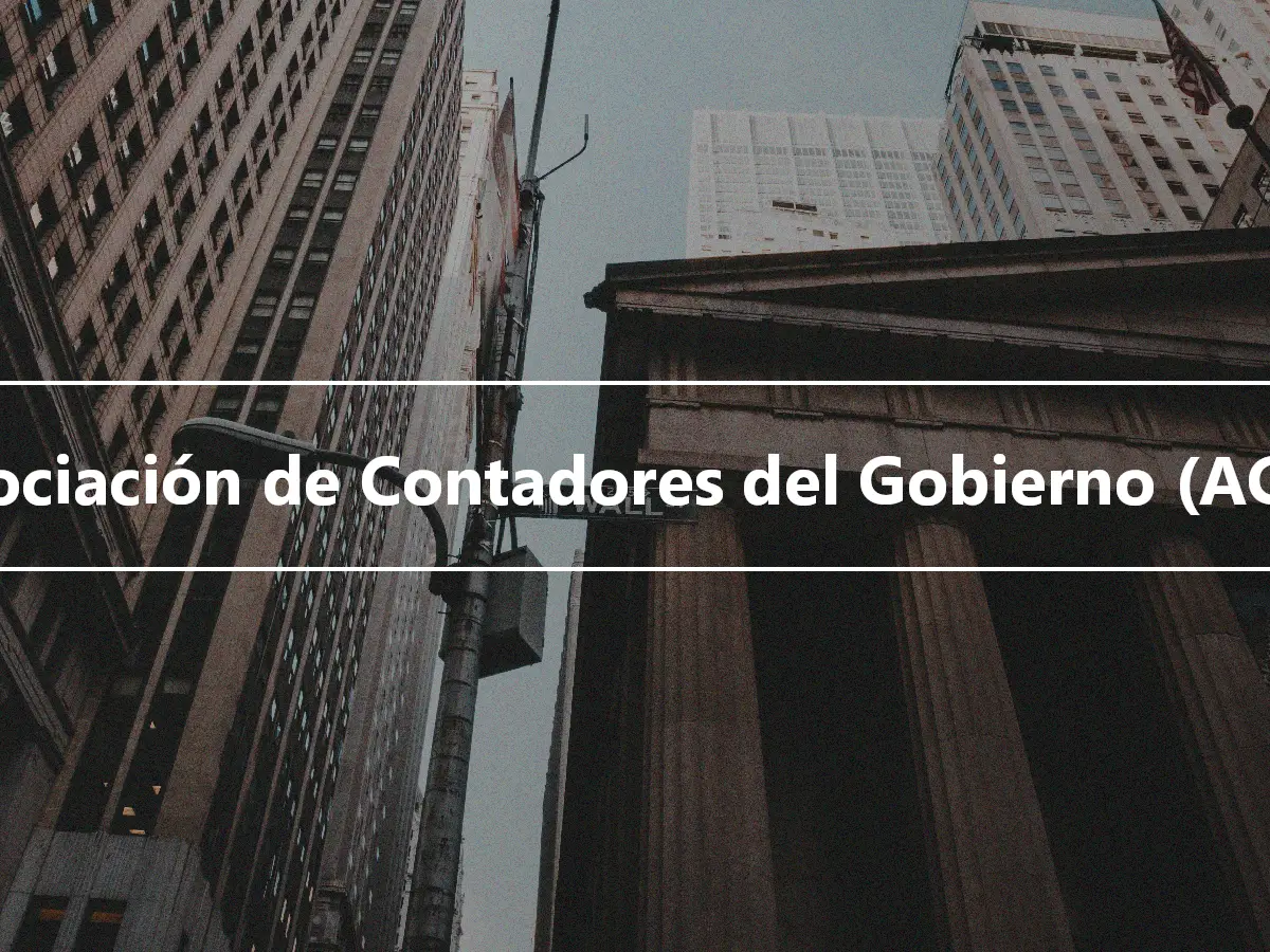 Asociación de Contadores del Gobierno (AGA)