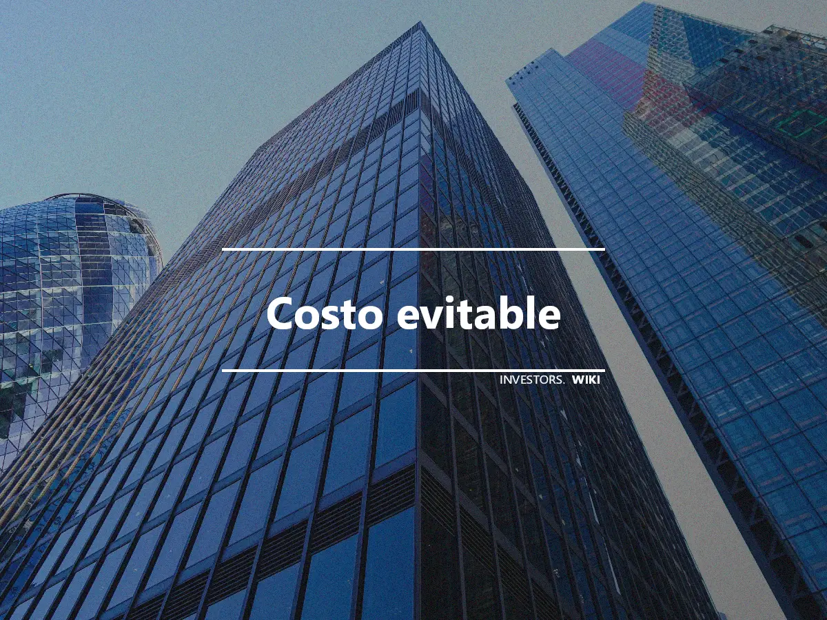 Costo evitable