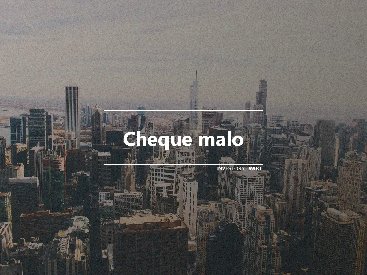 Cheque malo