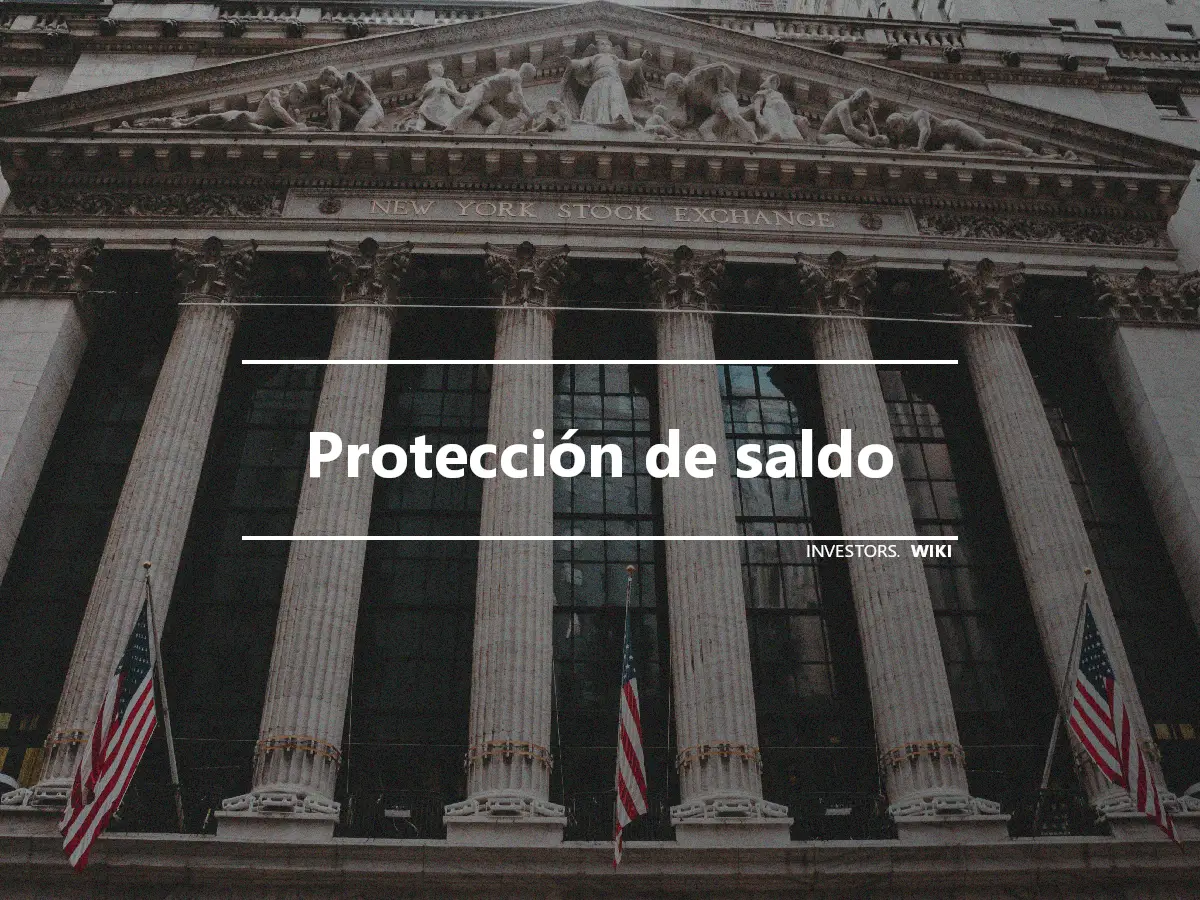 Protección de saldo