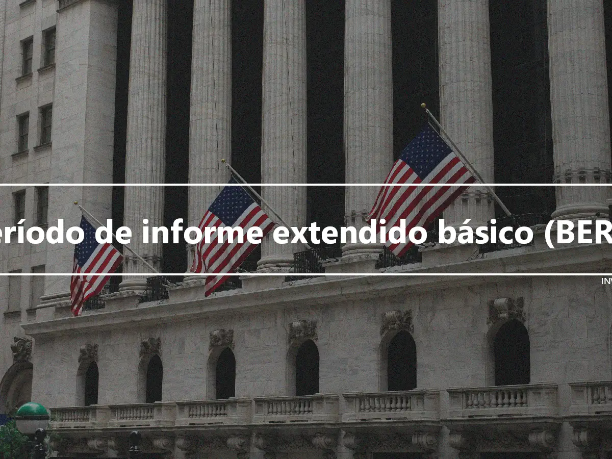 Período de informe extendido básico (BERP)