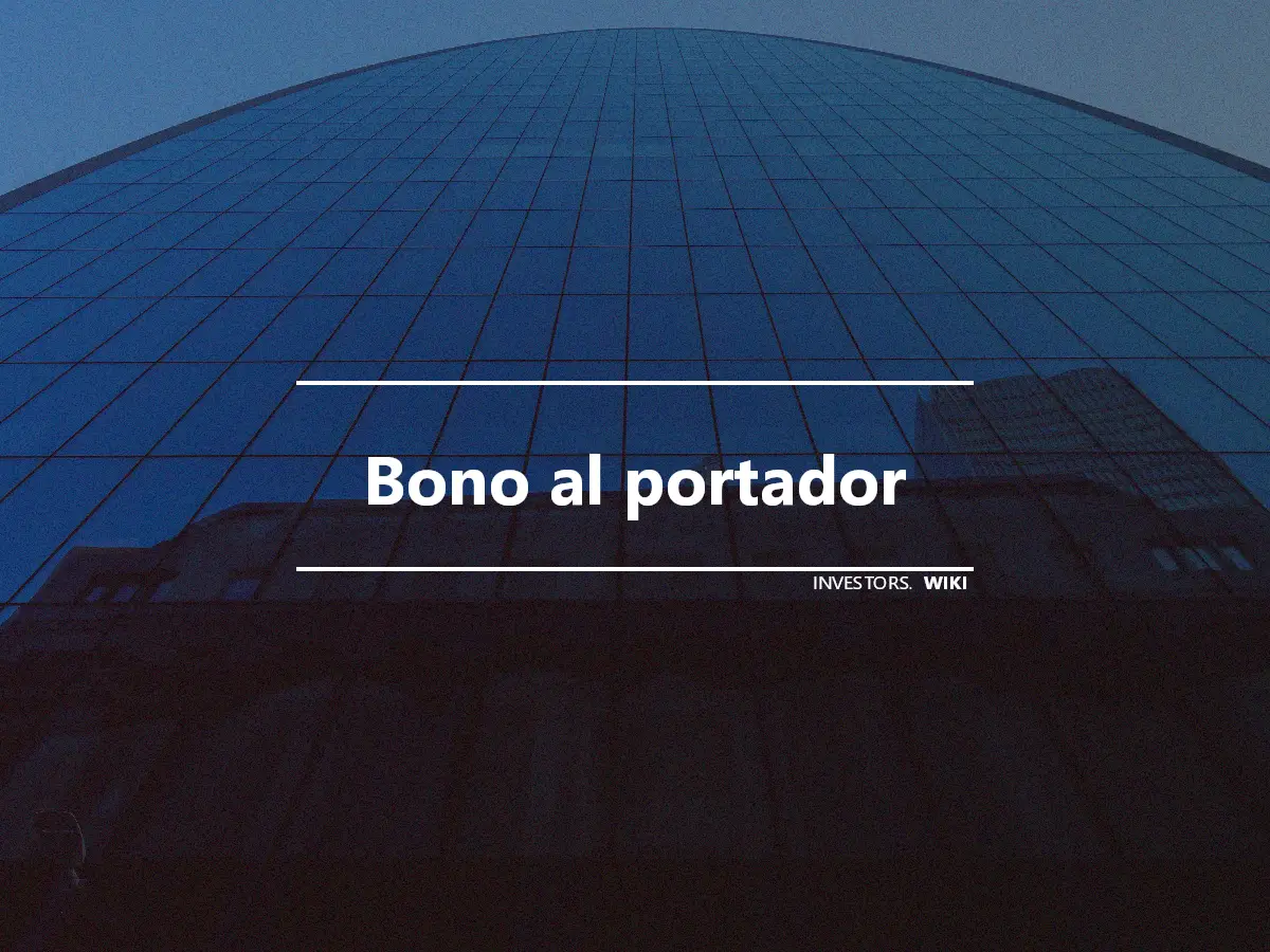 Bono al portador