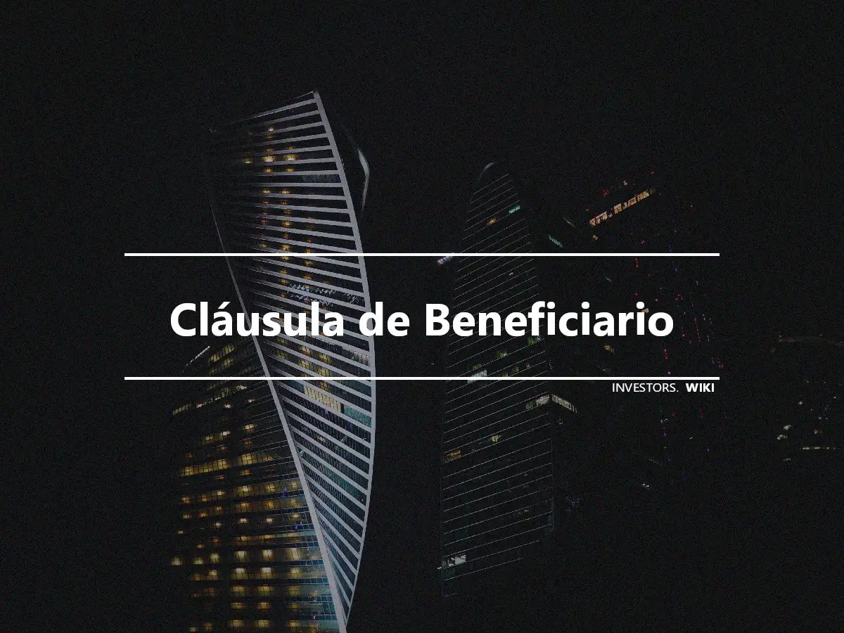 Cláusula de Beneficiario