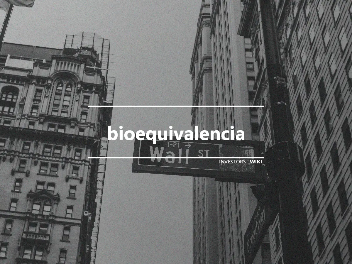 bioequivalencia