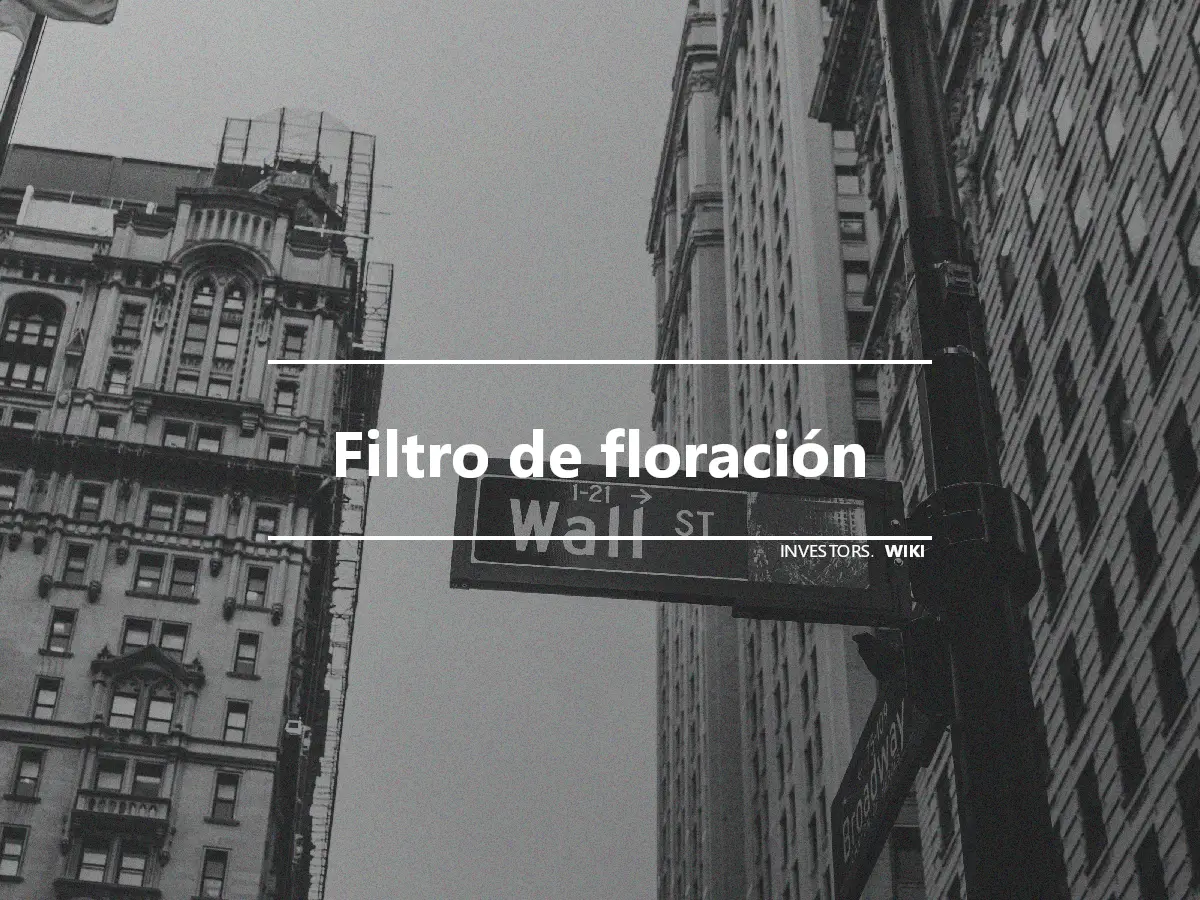 Filtro de floración