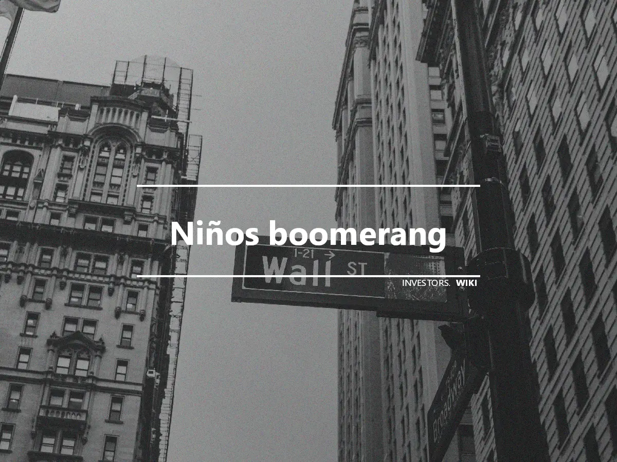 Niños boomerang