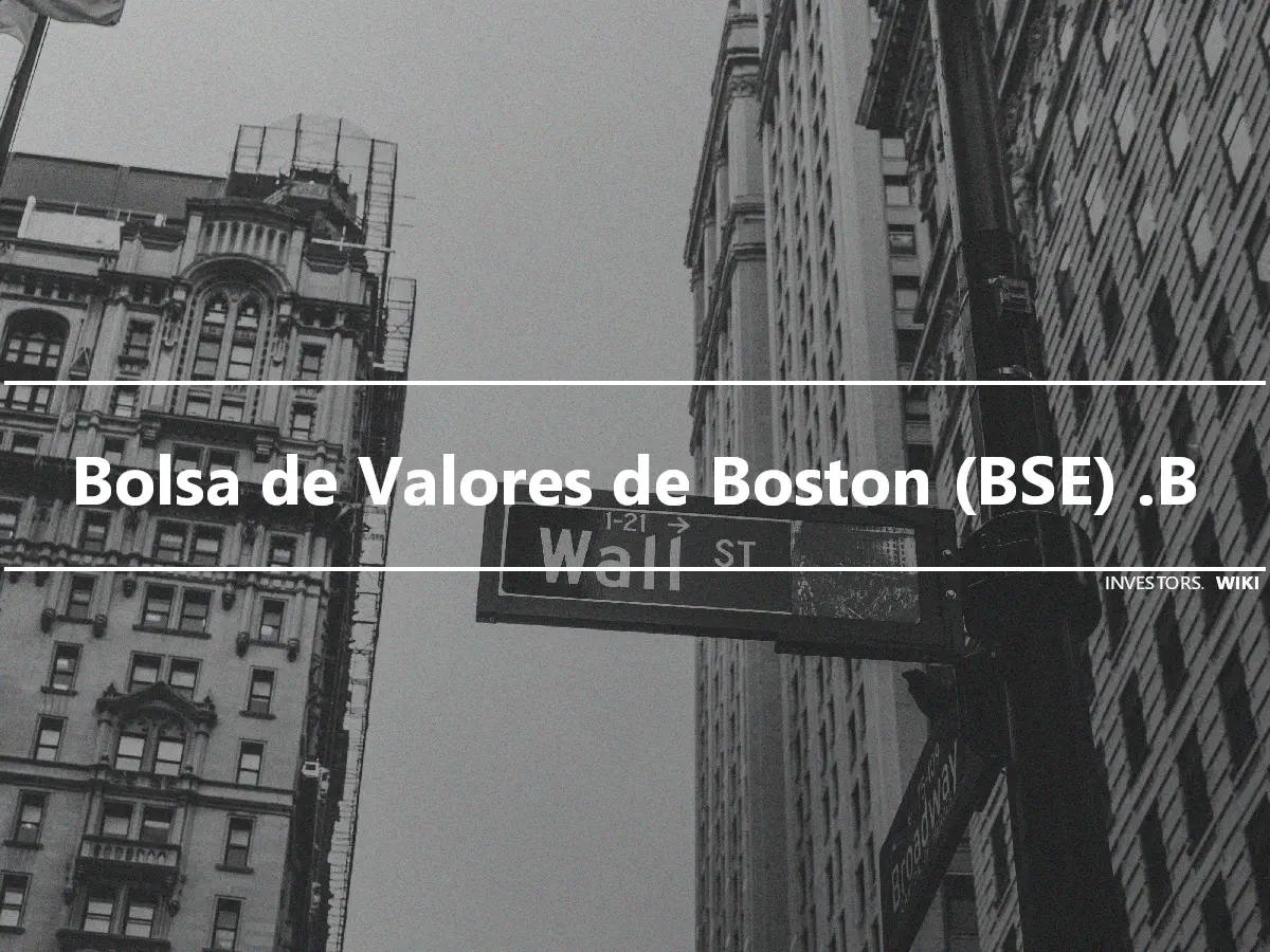 Bolsa de Valores de Boston (BSE) .B