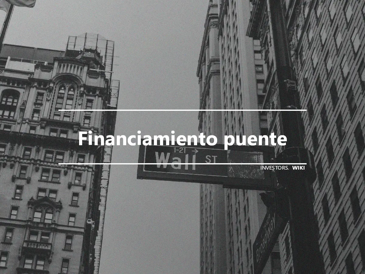 Financiamiento puente