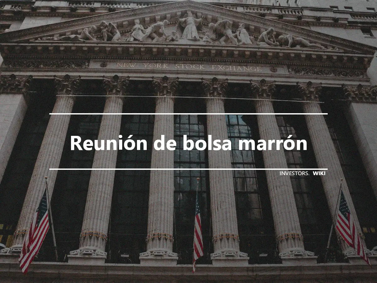 Reunión de bolsa marrón