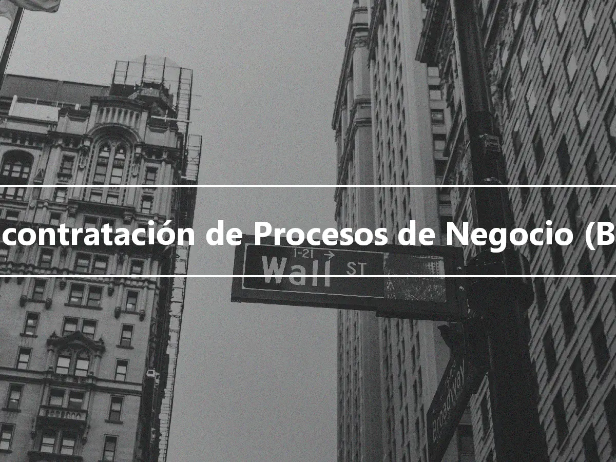 Subcontratación de Procesos de Negocio (BPO)