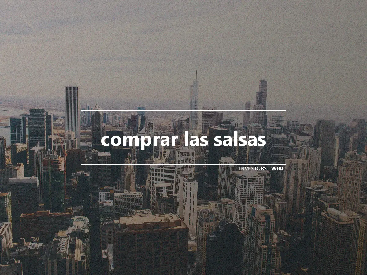 comprar las salsas