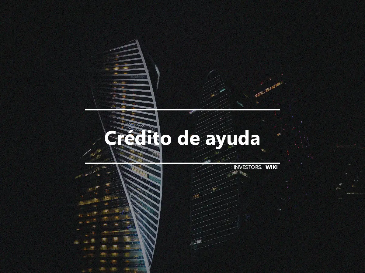 Crédito de ayuda