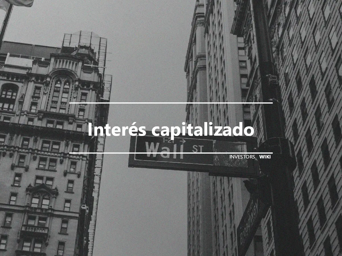 Interés capitalizado