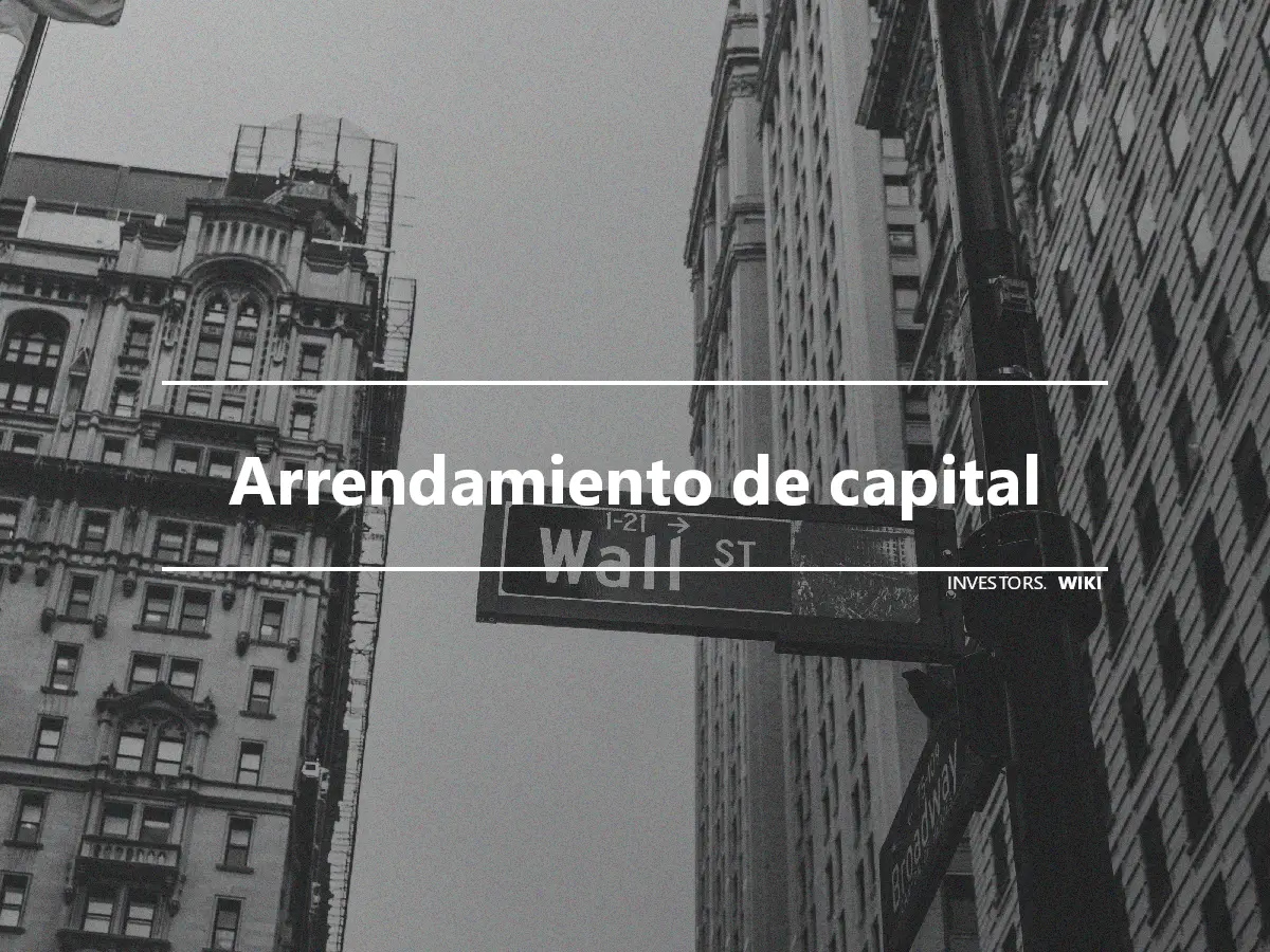 Arrendamiento de capital