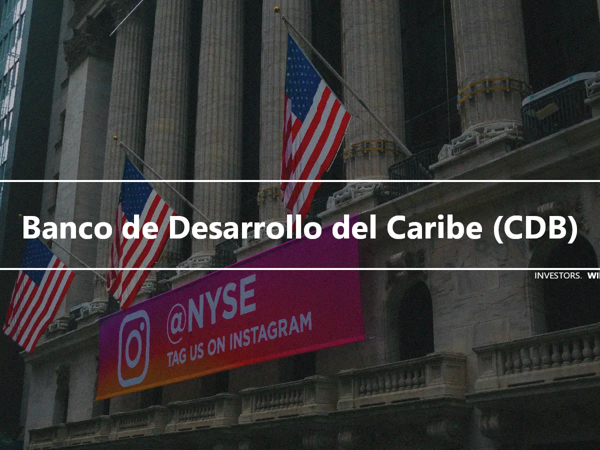 Banco de Desarrollo del Caribe (CDB)