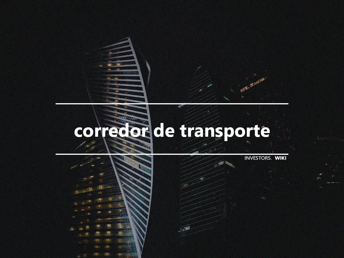 corredor de transporte