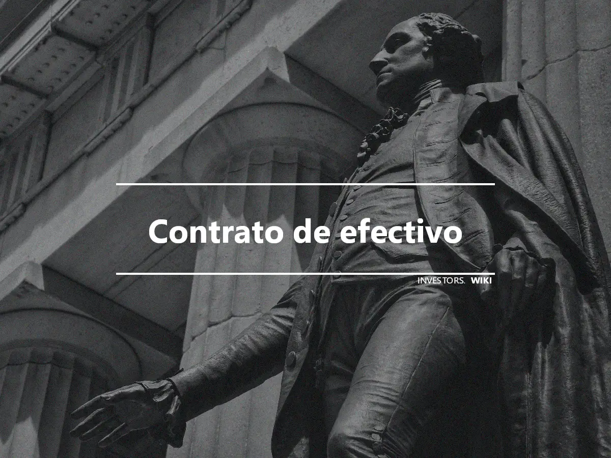 Contrato de efectivo