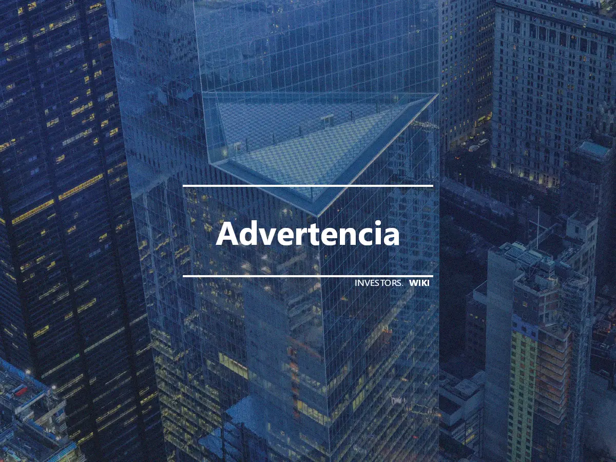 Advertencia