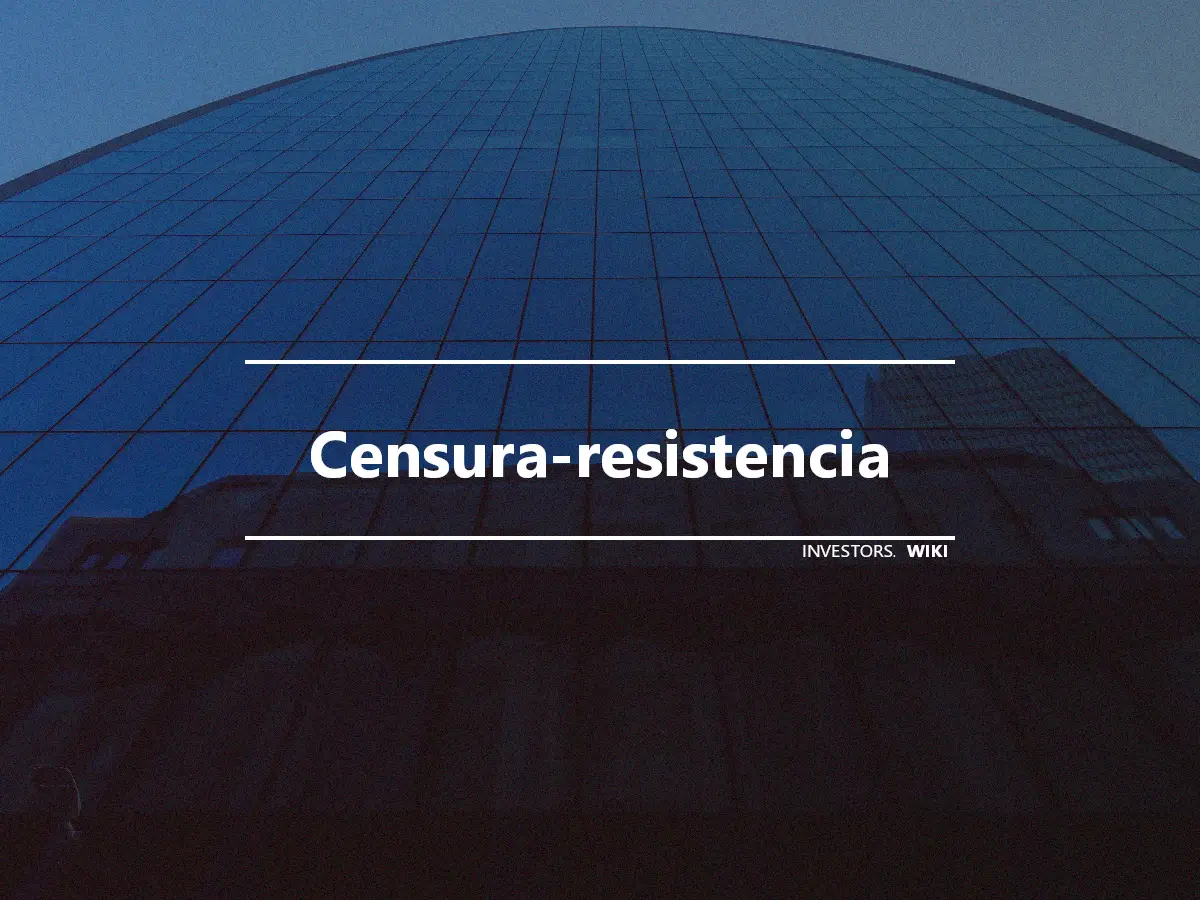 Censura-resistencia