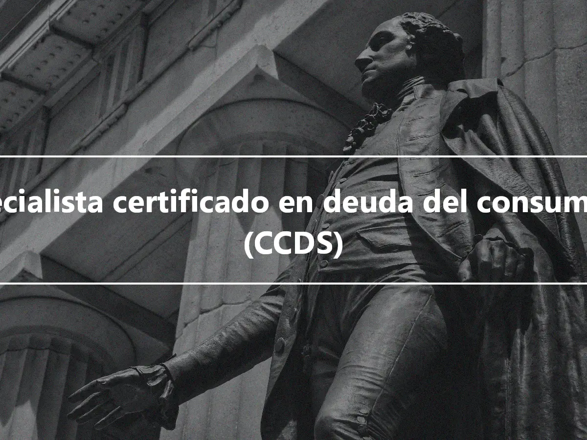 Especialista certificado en deuda del consumidor (CCDS)