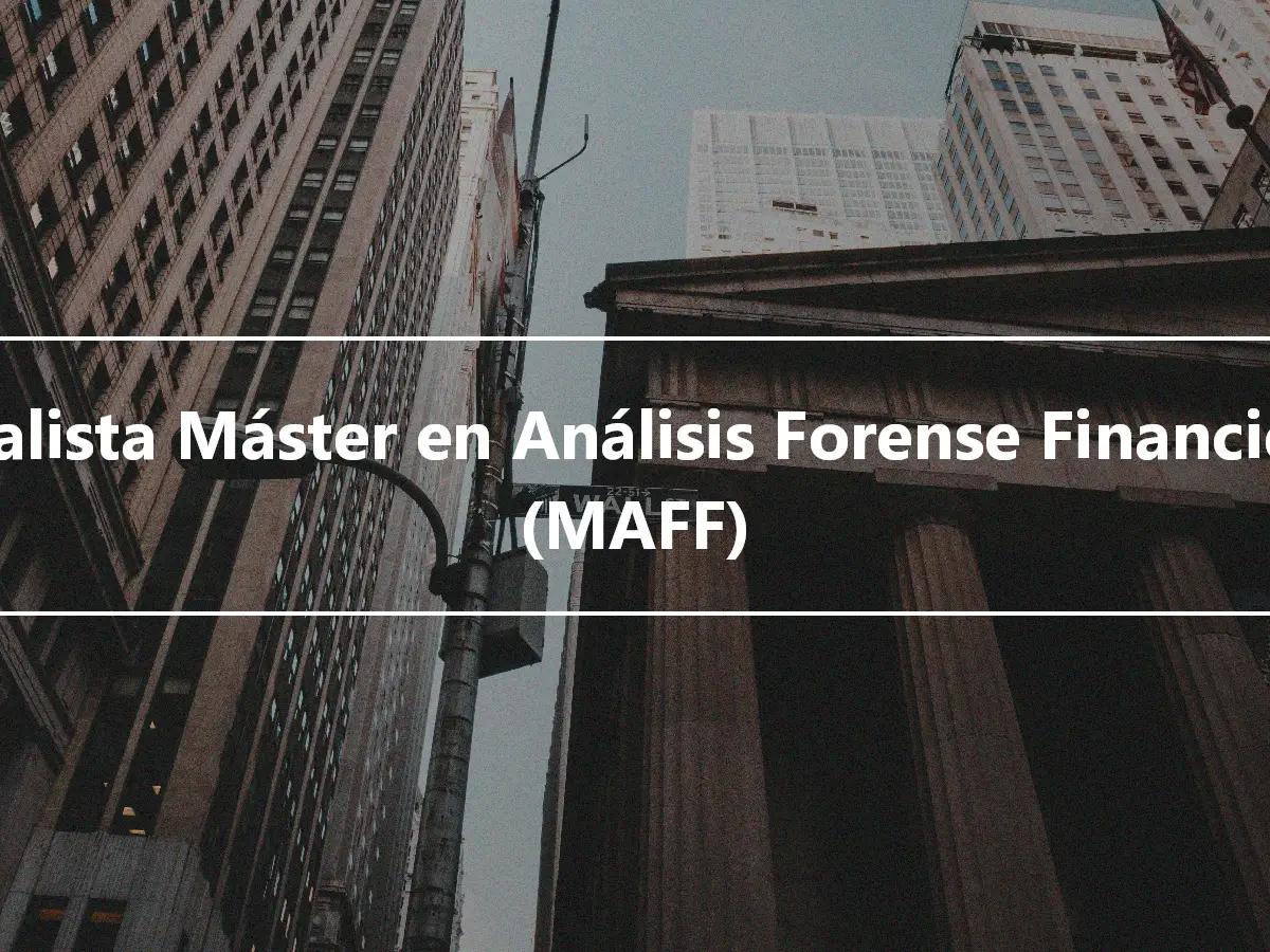 Analista Máster en Análisis Forense Financiero (MAFF)