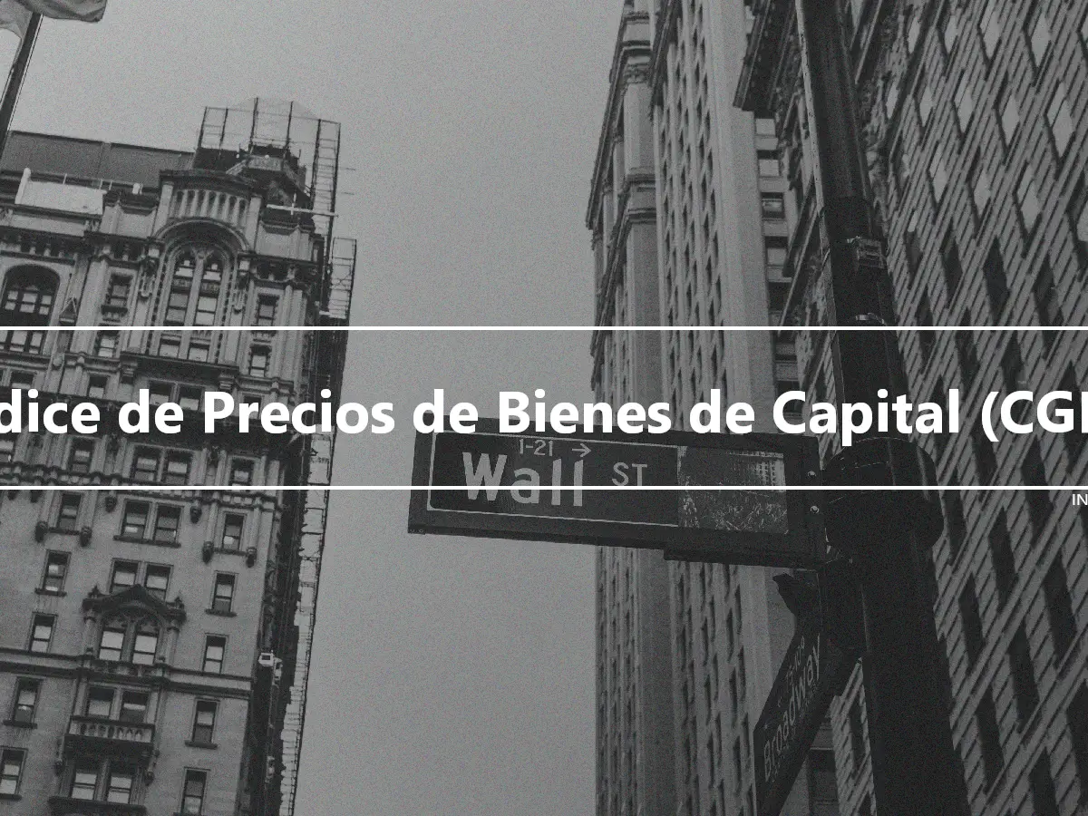 Índice de Precios de Bienes de Capital (CGPI)