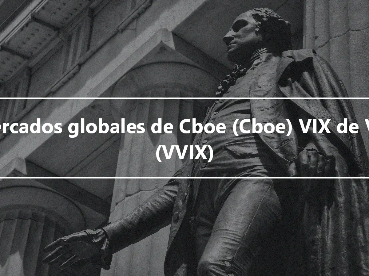 Mercados globales de Cboe (Cboe) VIX de VIX (VVIX)