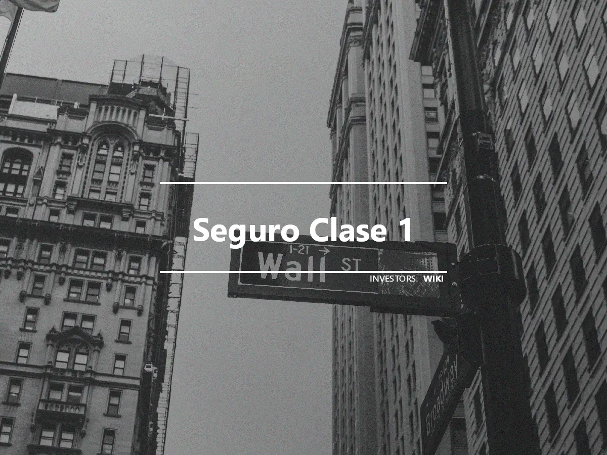 Seguro Clase 1