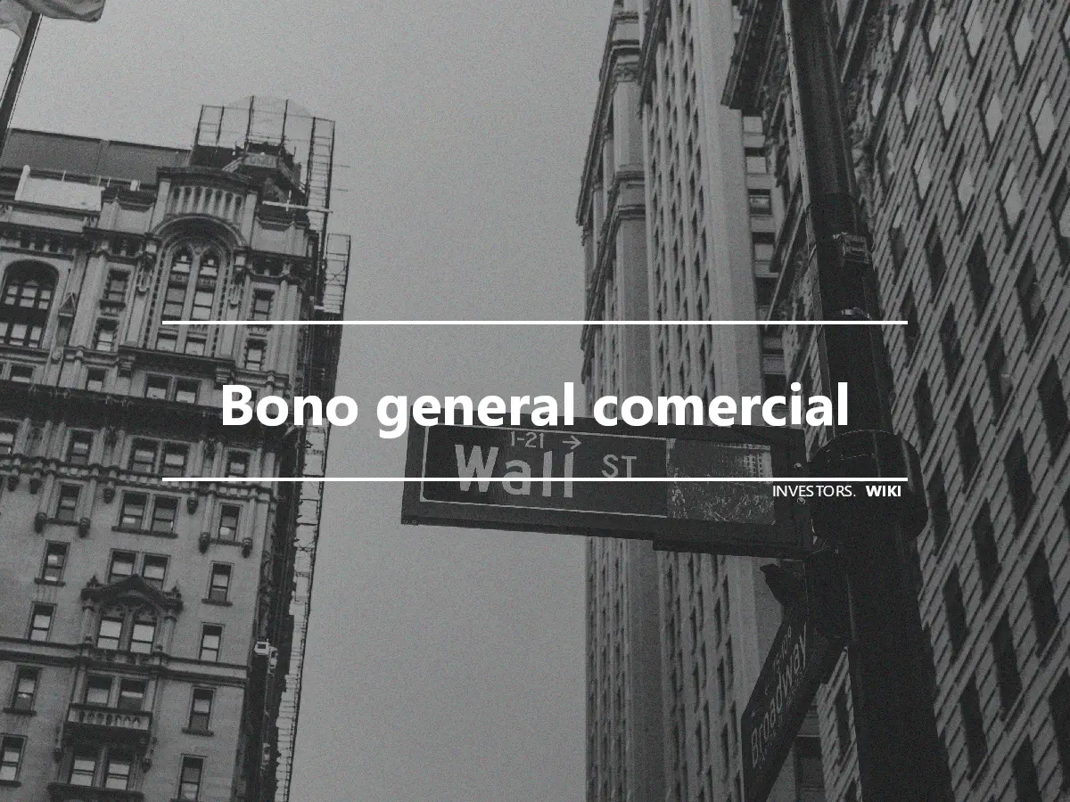 Bono general comercial