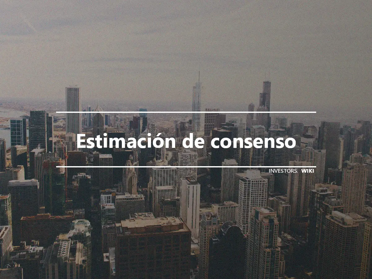 Estimación de consenso