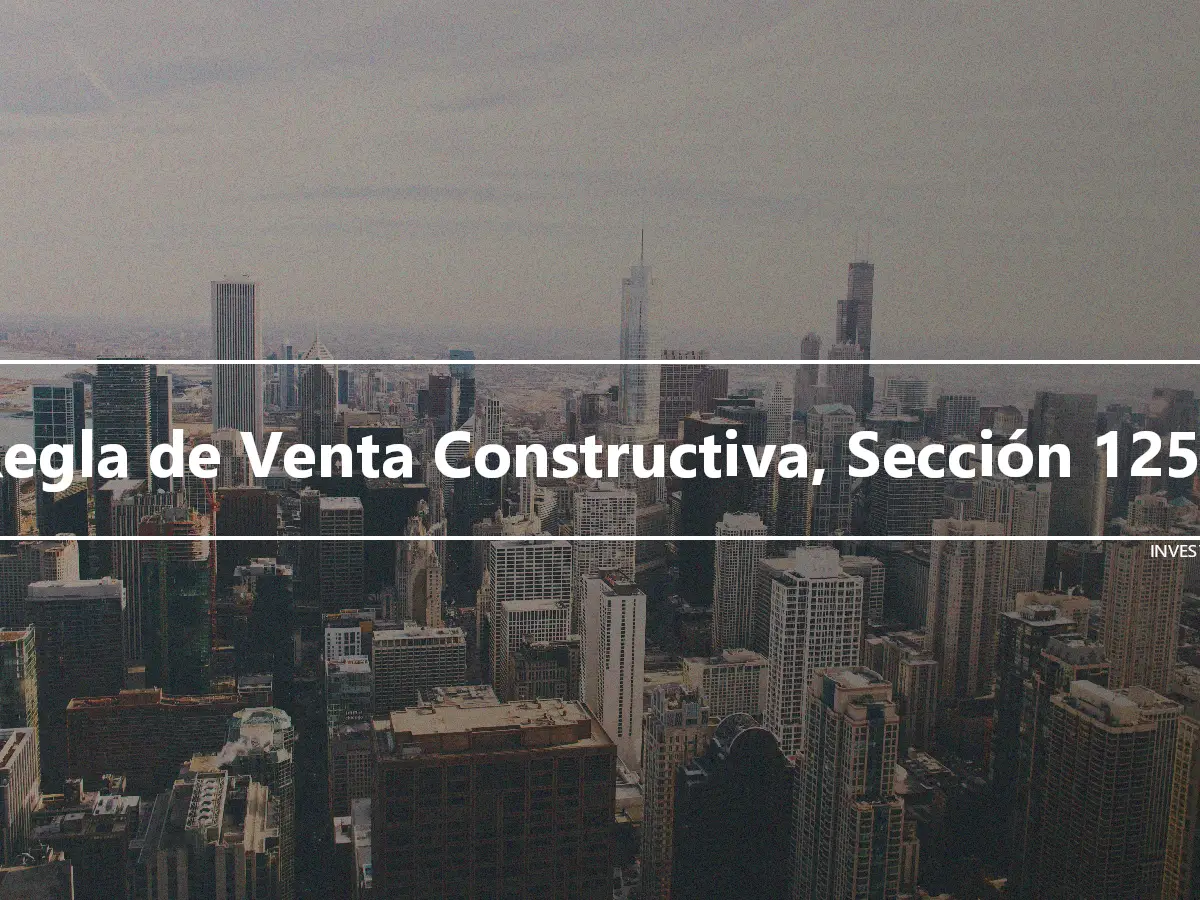 Regla de Venta Constructiva, Sección 1259