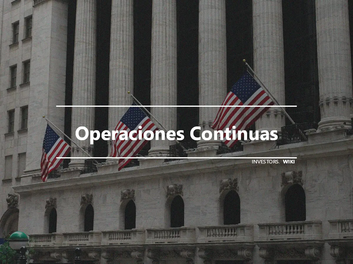 Operaciones Continuas