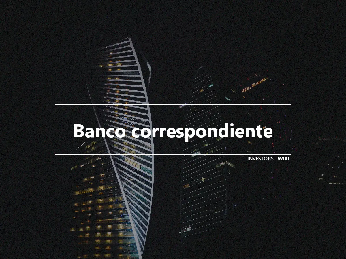 Banco correspondiente