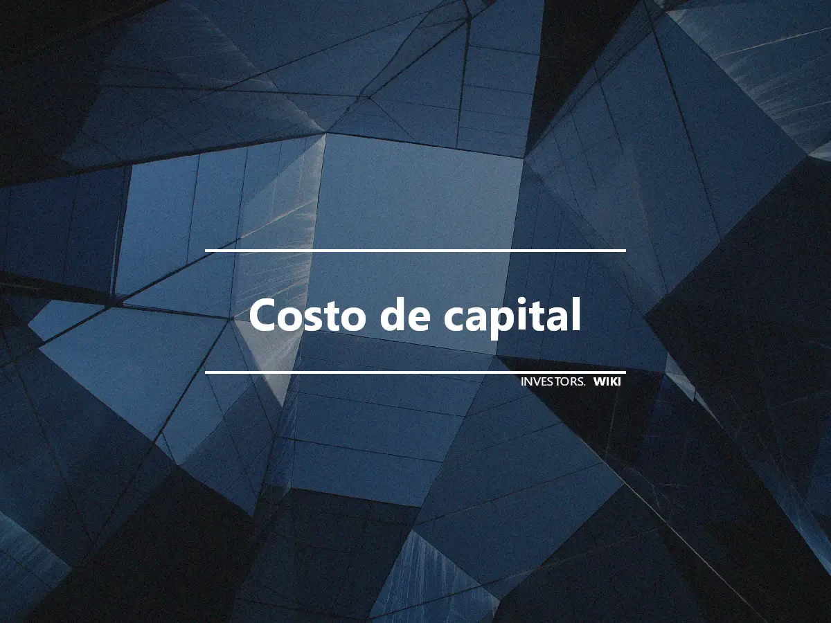 Costo de capital