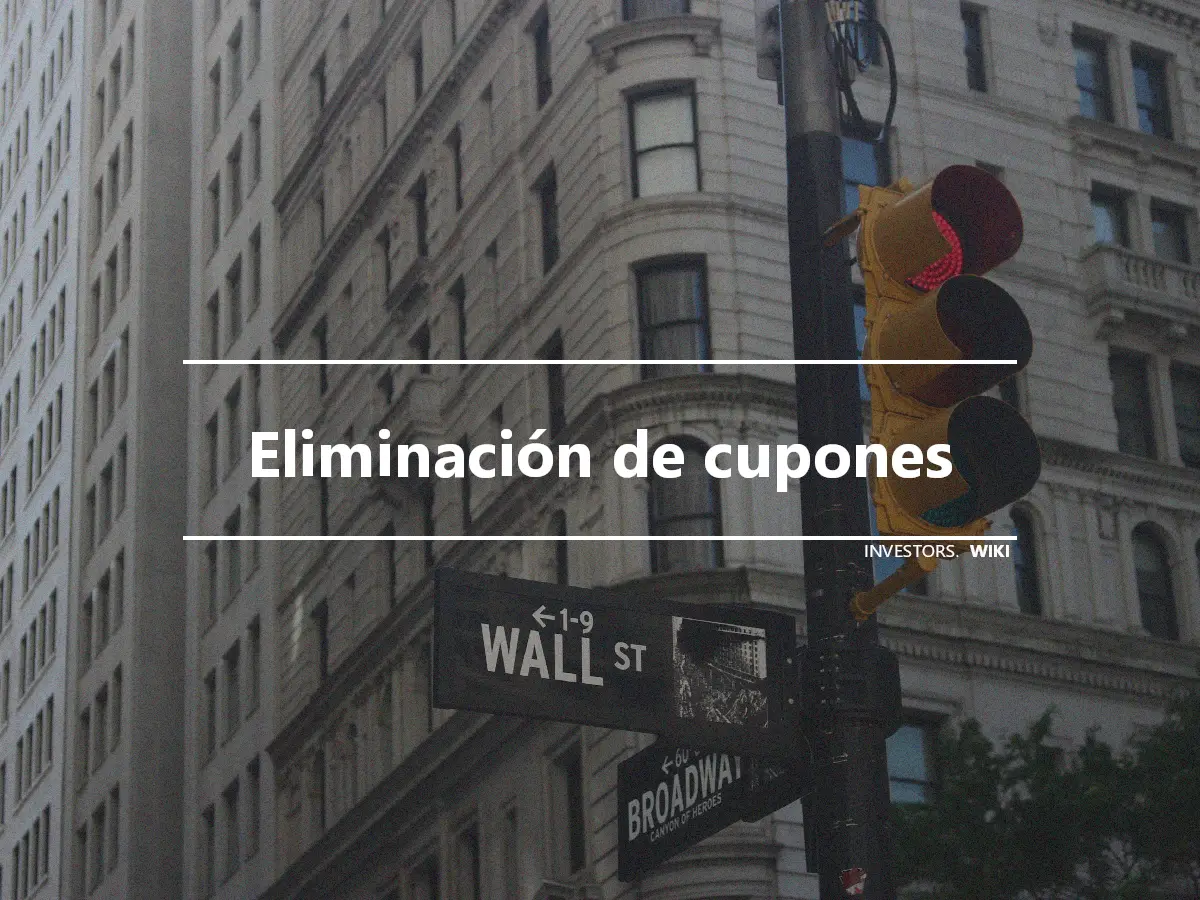 Eliminación de cupones