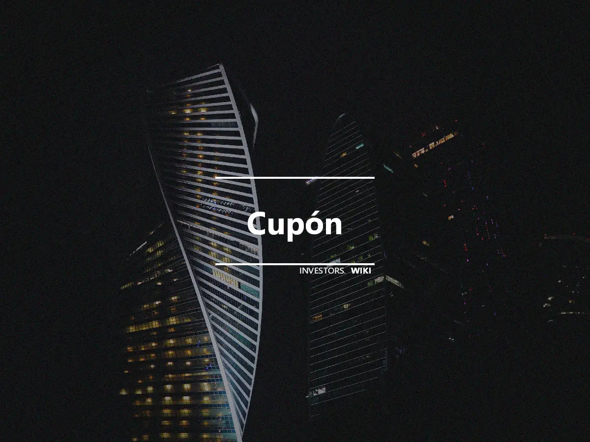 Cupón