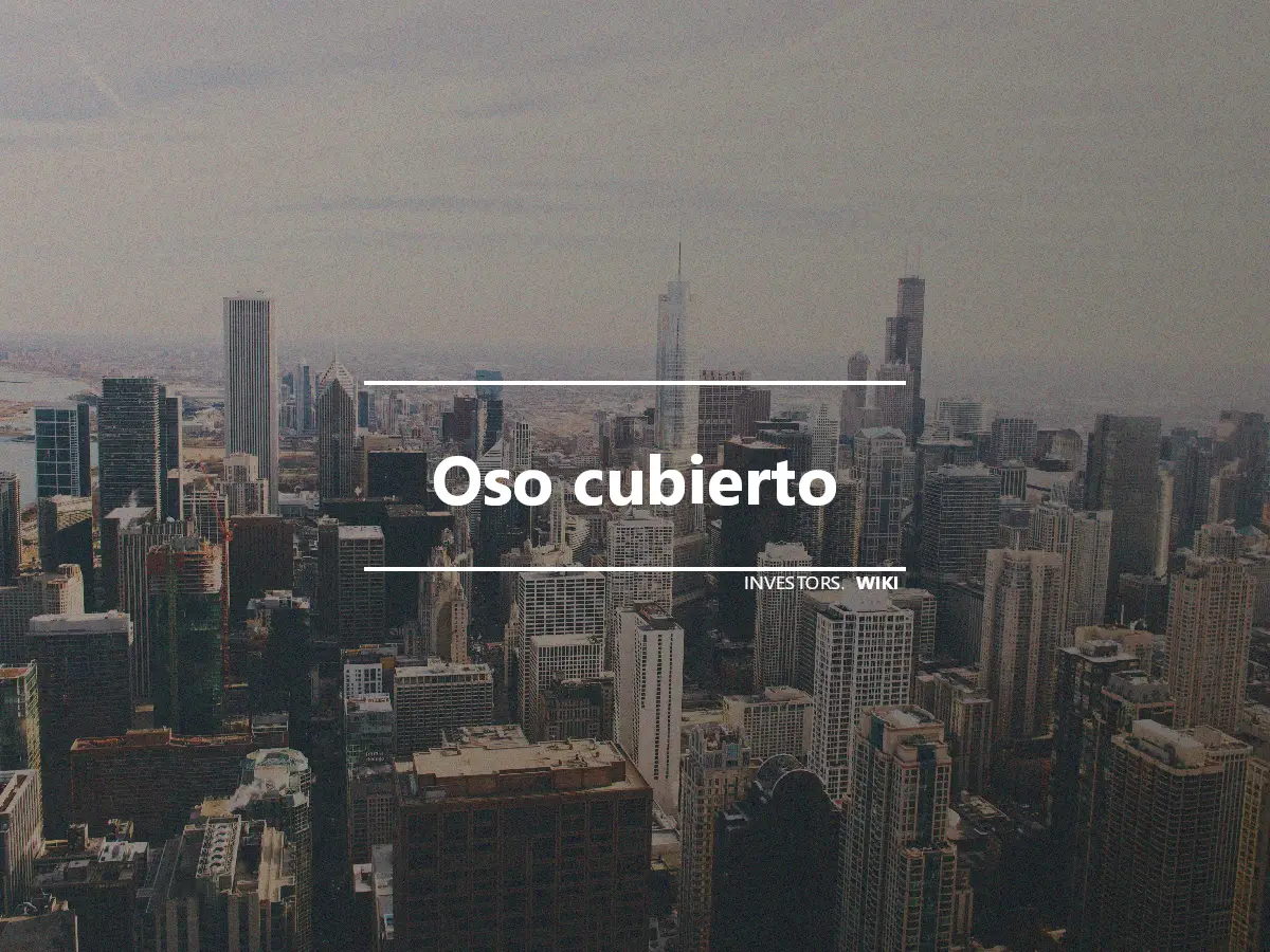 Oso cubierto