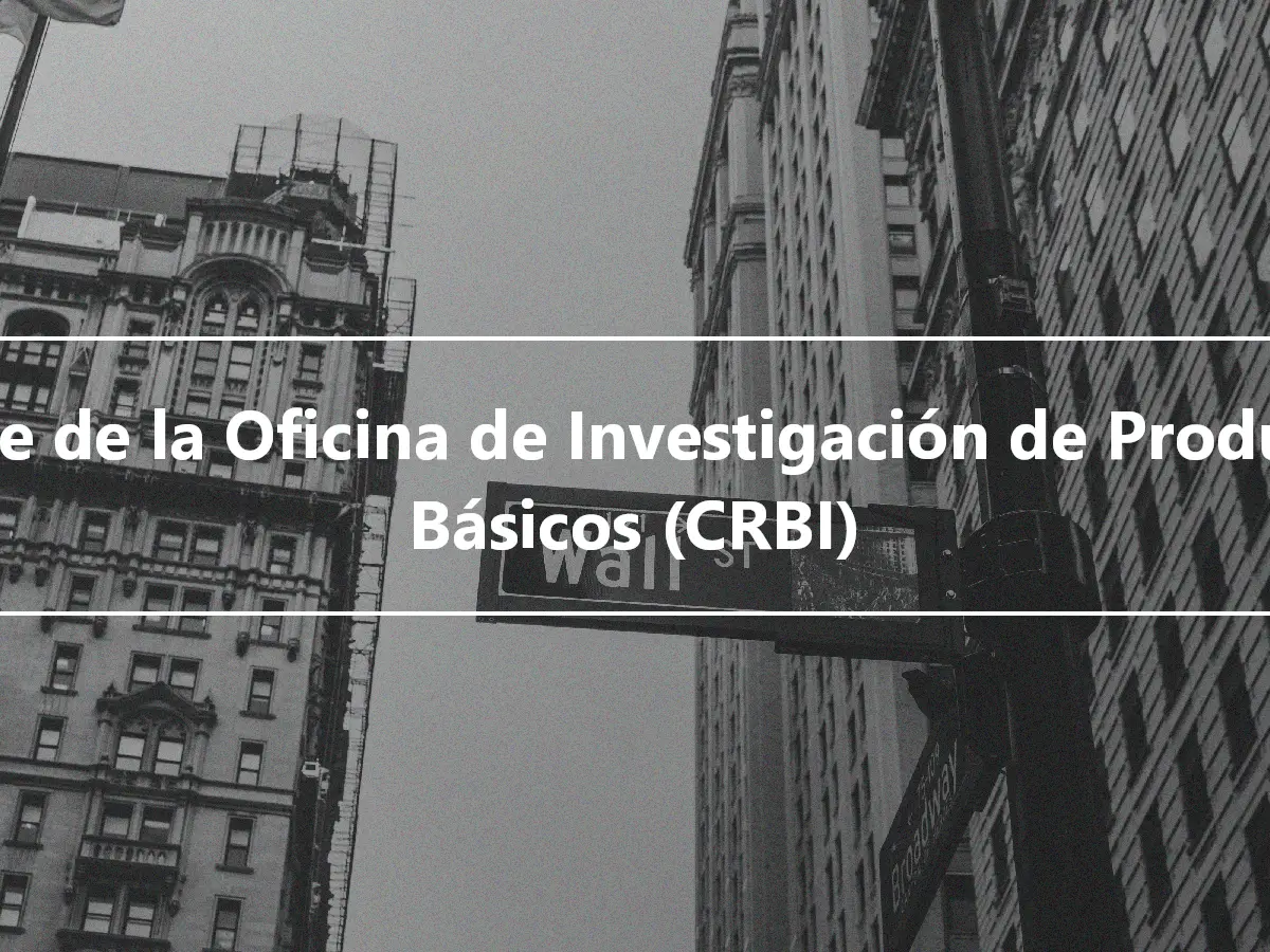 Índice de la Oficina de Investigación de Productos Básicos (CRBI)