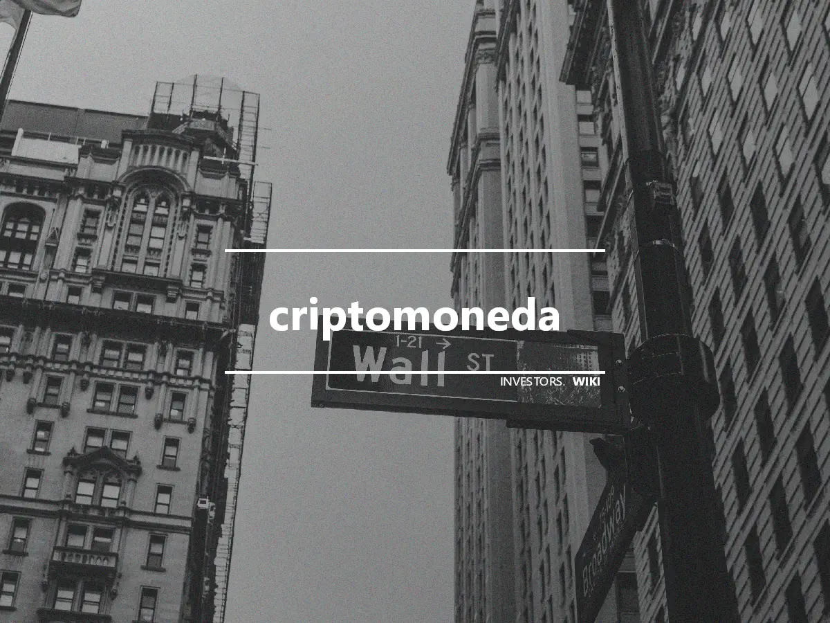 criptomoneda