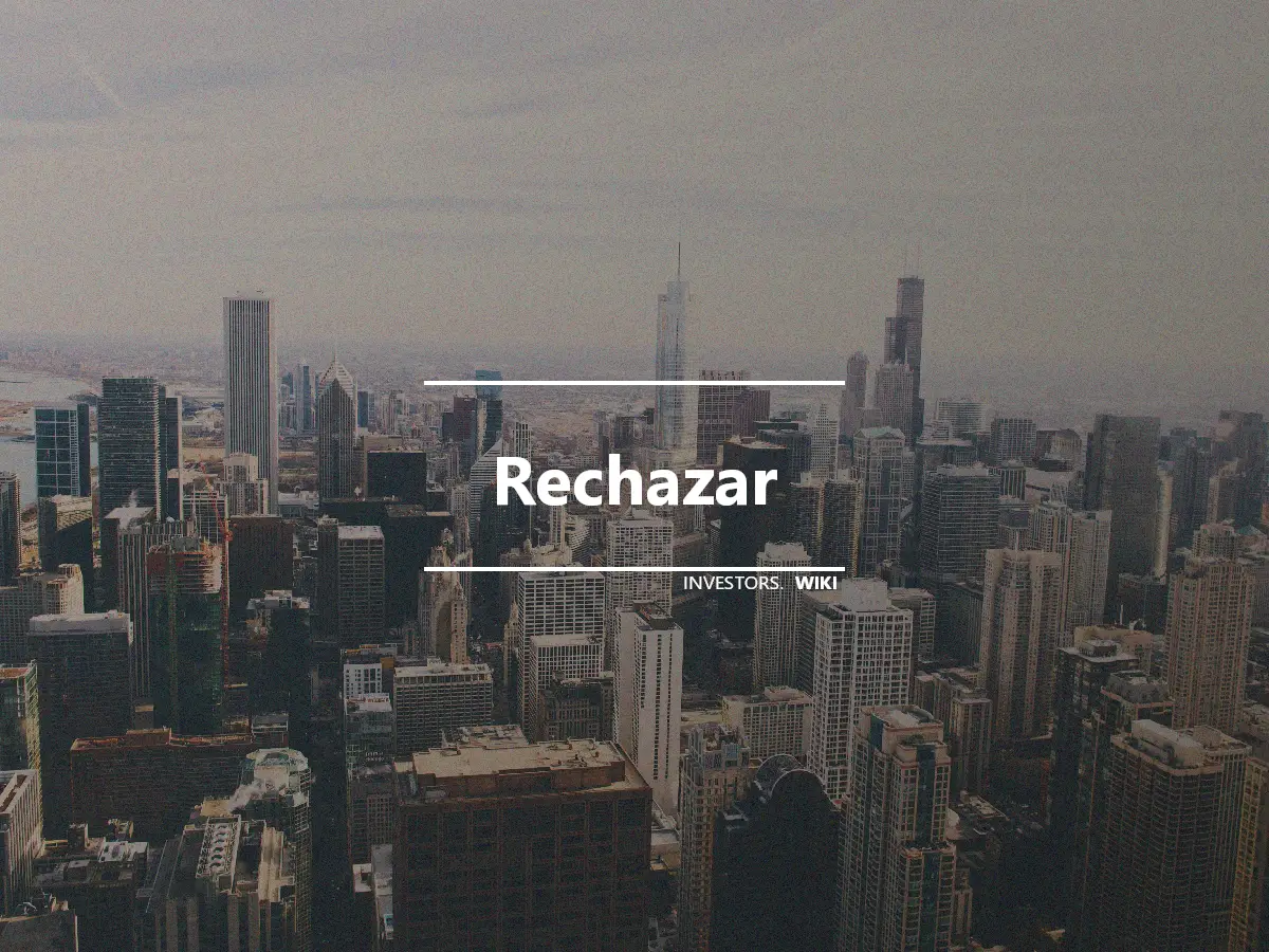 Rechazar