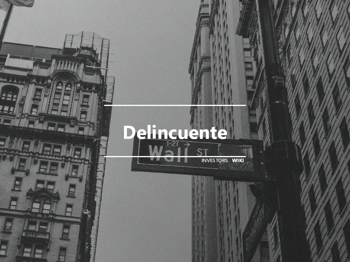 Delincuente