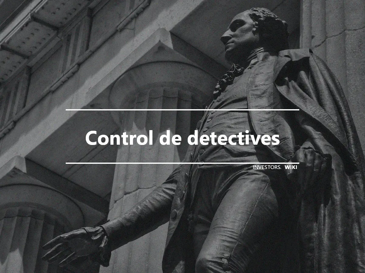Control de detectives