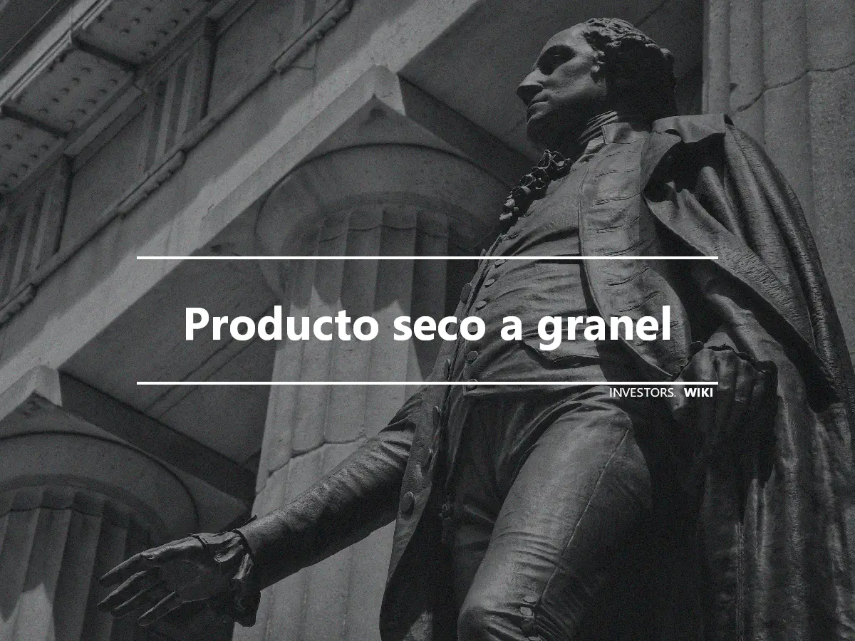 Producto seco a granel