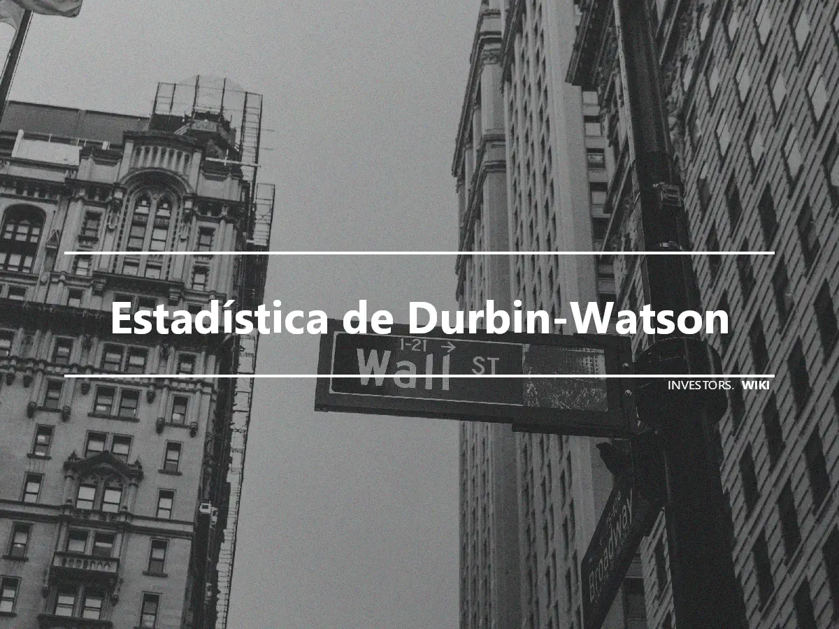 Estadística de Durbin-Watson